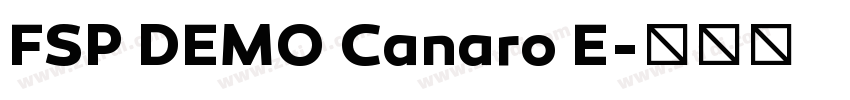 FSP DEMO Canaro E字体转换 FSP DEMO Canaro E字体转换